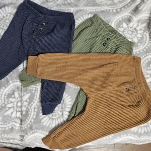 Waffle Knit Plush Joggers